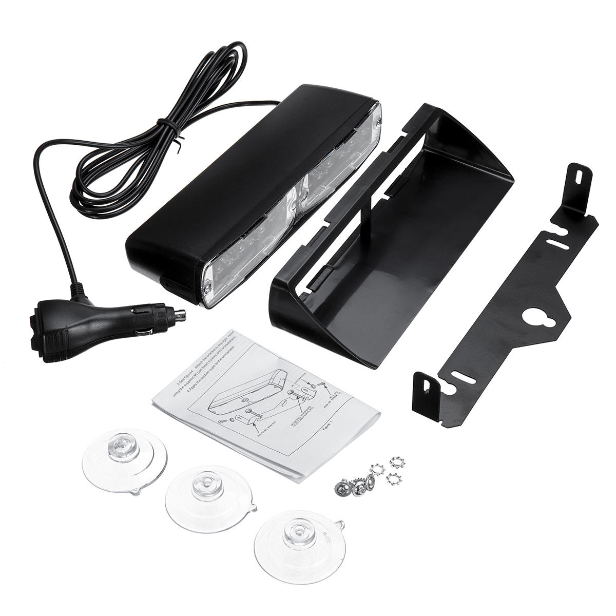 Car Auto Windshield Dashboard Emergency Warning Lamp 12LED RGB 12V 36W