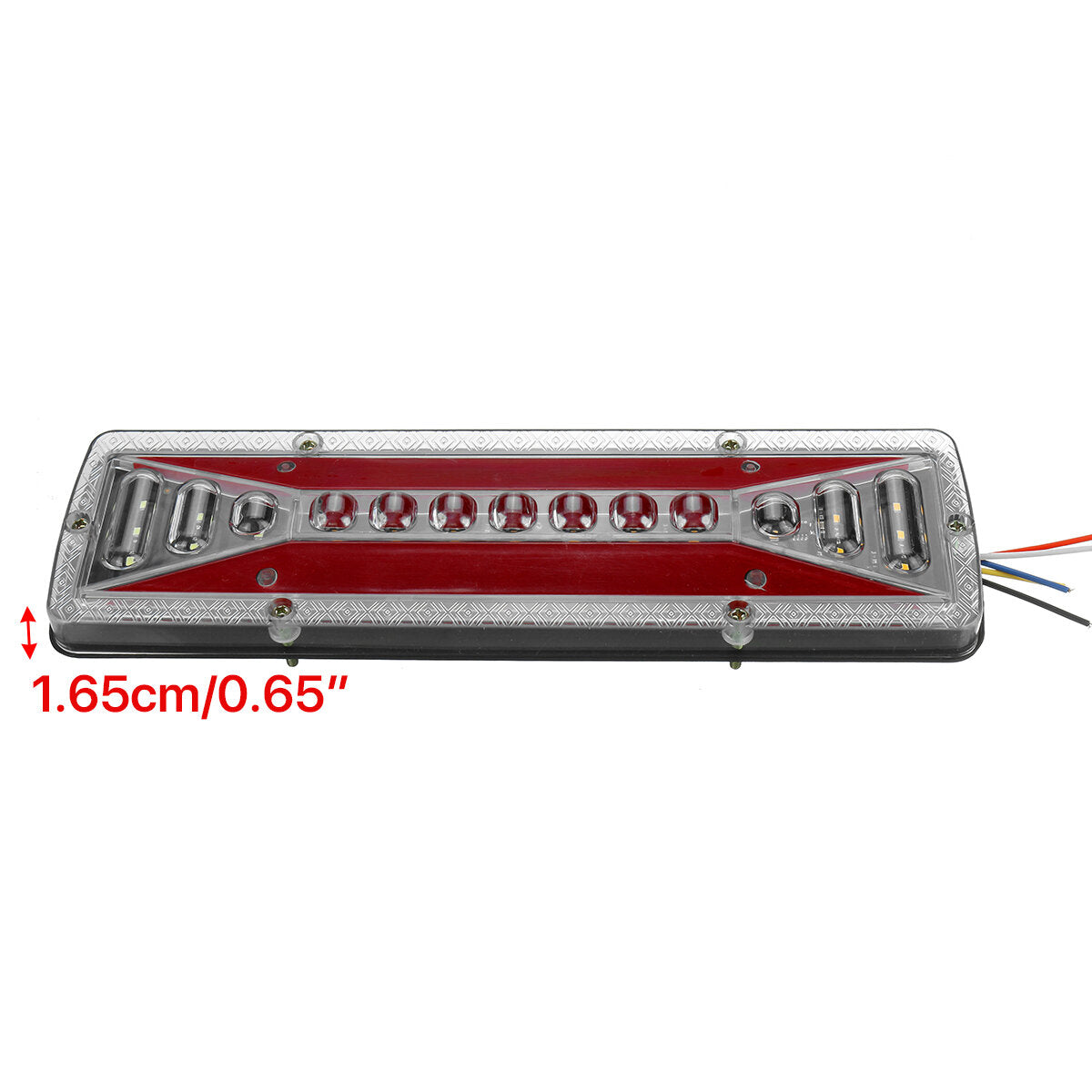 Car Flowing Rear Tail Turn Signal Light Brake Reverse Lamp 12V 2 Pcs
