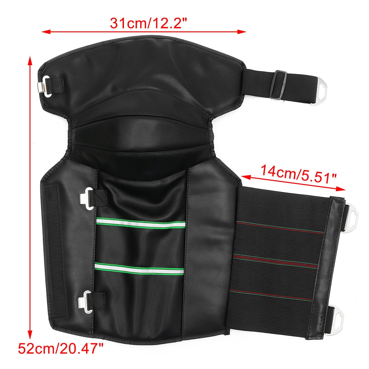 Motorcycle Warm Kneepads Windproof Protective Thicken Winter PU Leather Knee Pad