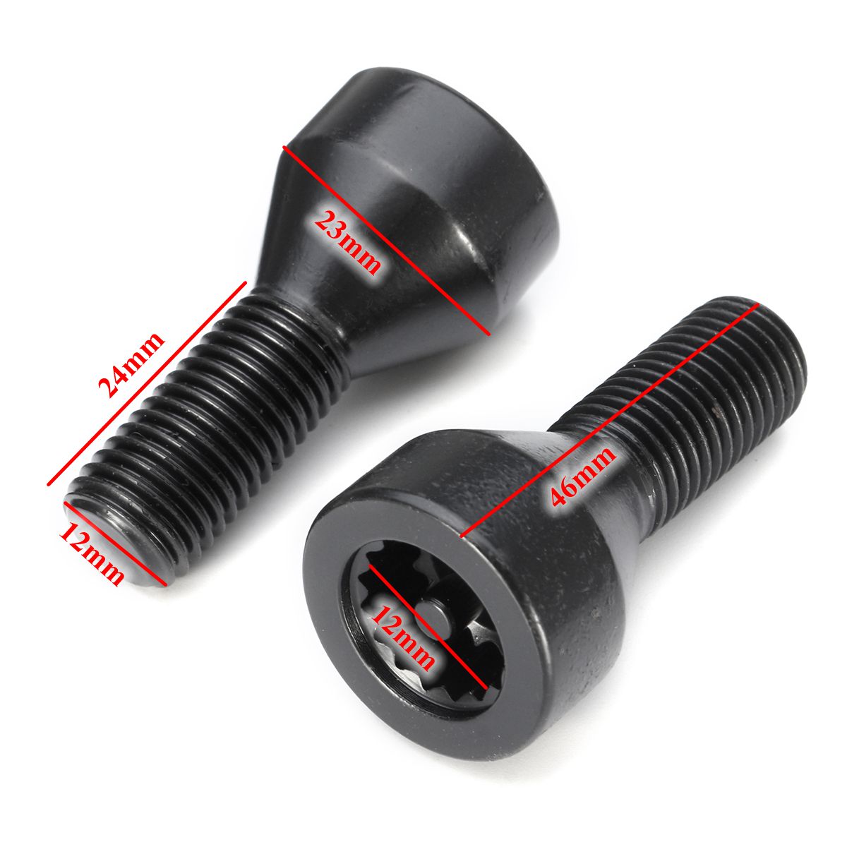 Car BMW Black Locking Security Wheel Bolts Nuts Tools