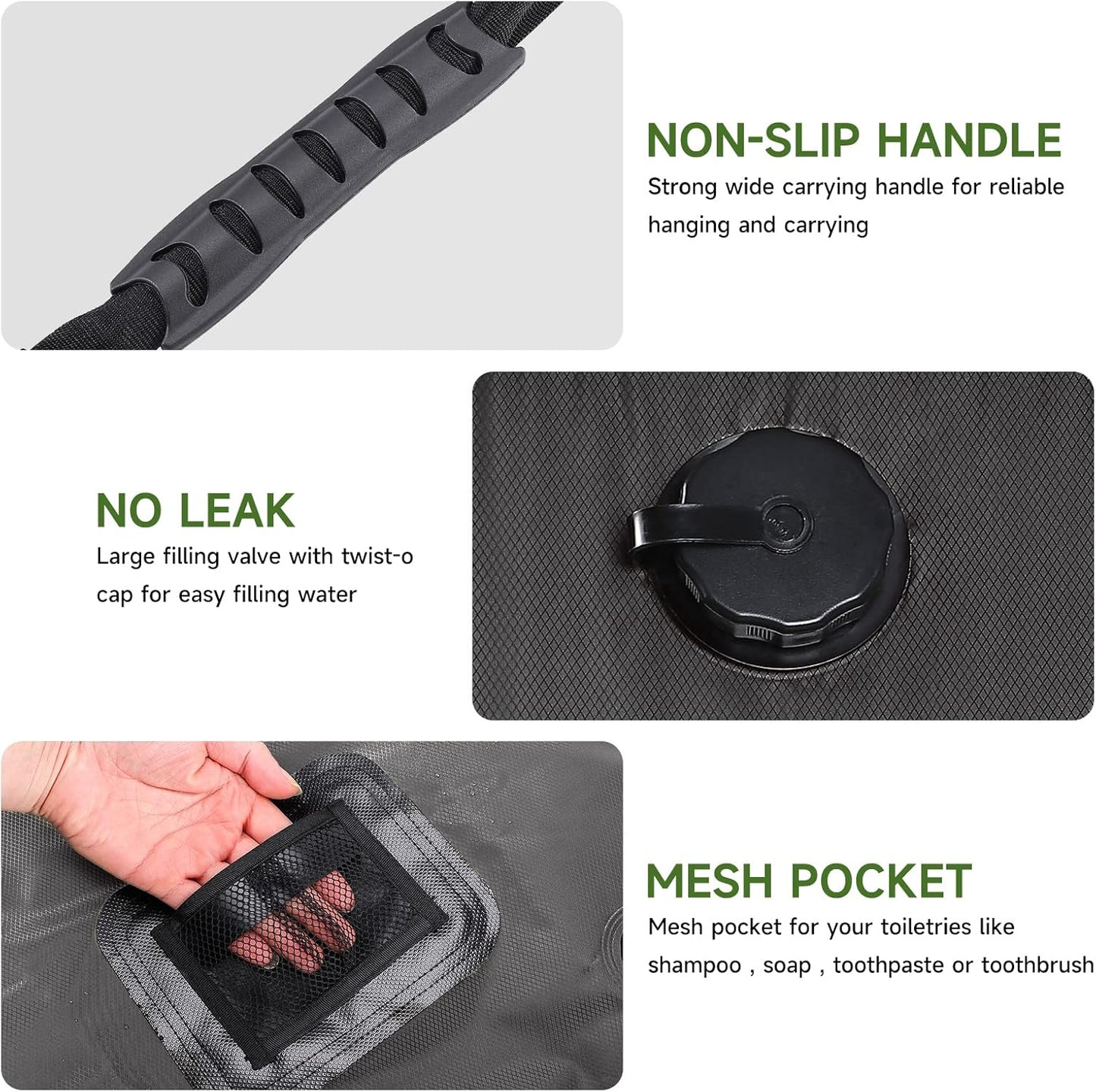 Solar Portable Shower Bag Solar Heating Camping Shower Bag