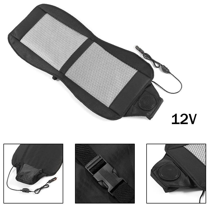 Car 3D Spacer DC 12V Summer Cool Air Seat Cushion