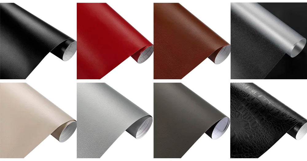 Car PVC Leather Pattern Textured Adhesive Vinyl Film Stickers