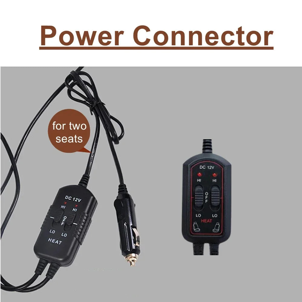 Car Winter Seat Heating 12V Thermal Winter Cushion 2PCS