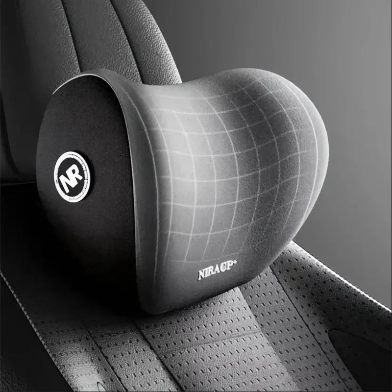 Car Headrest Lumbar Support Seat Cushion Backrest Set
