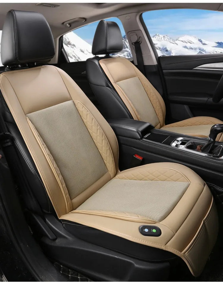 Car 12V/24V Universal Ventilated Seat Cooling 12 Fans Cushion