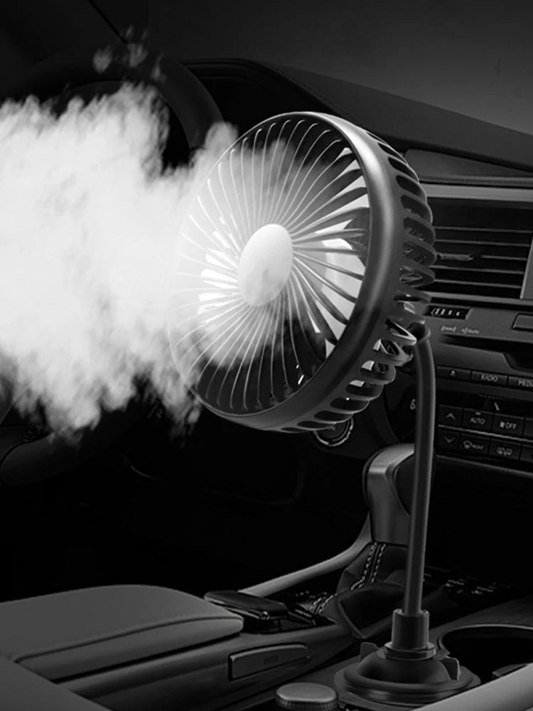 Car USB 3 Speed Powerful Quiet Rotatable Cooler Fan