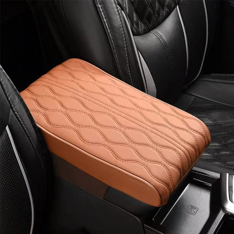 Car Armrest Boost Pad Heighten Leather Protection Cushion
