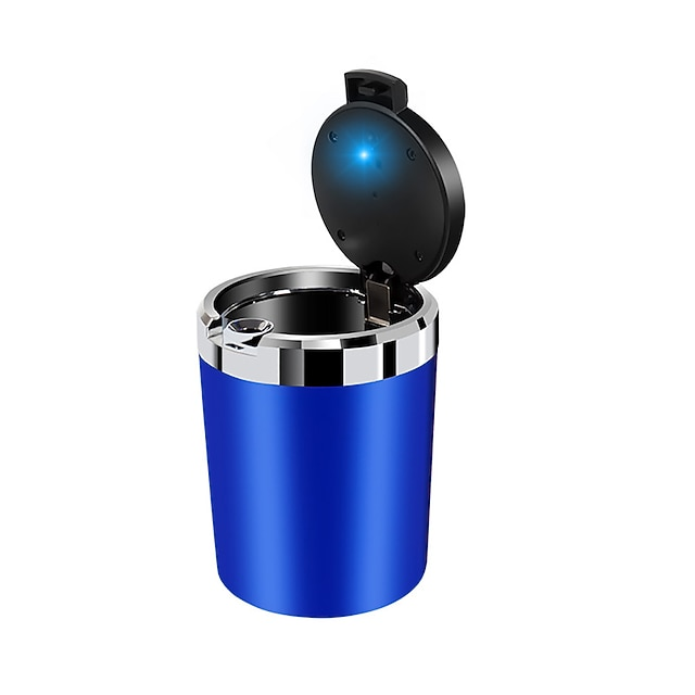 Portable Auto LED Ashtray Styling Smokeless Ash Tray Organizer For AUDI