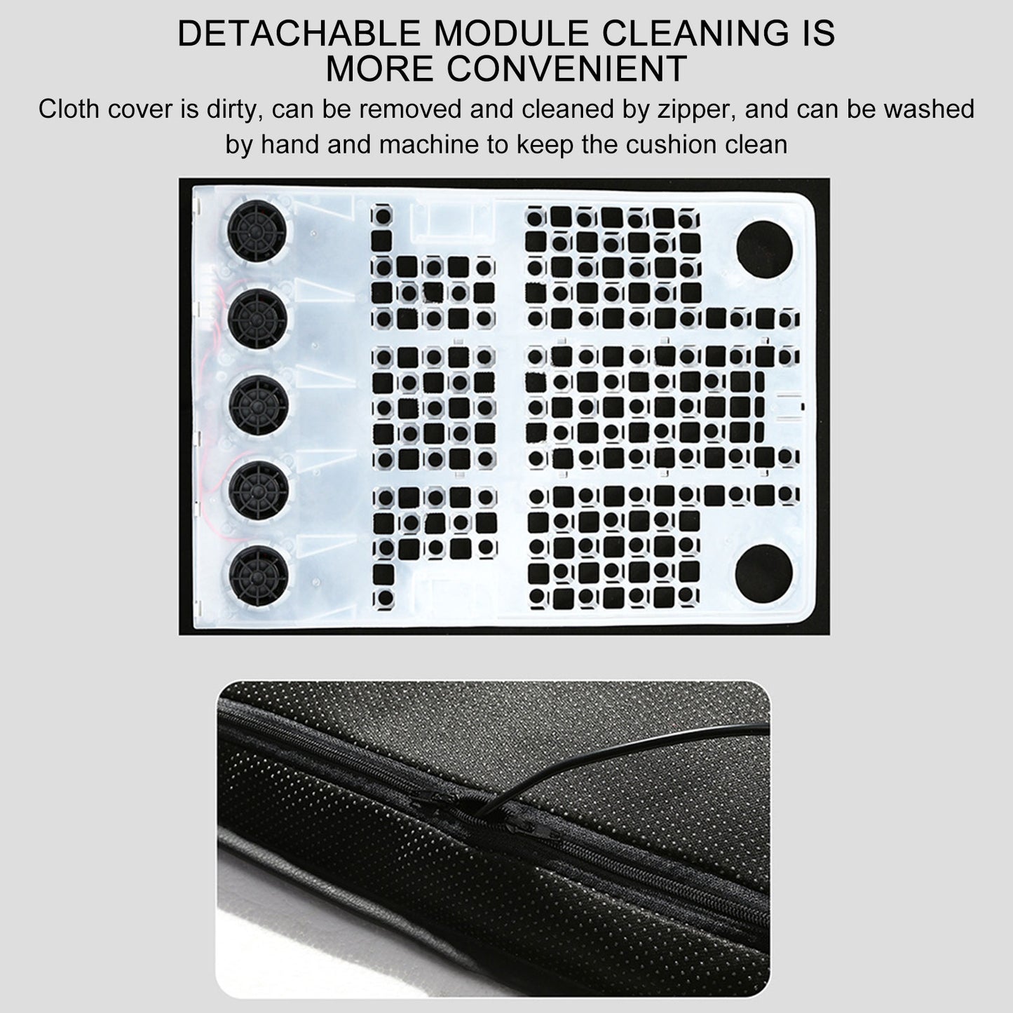 12V Cooling Car Seat Cushion Cover With Air Ventilated Fan Conditioned Cooler