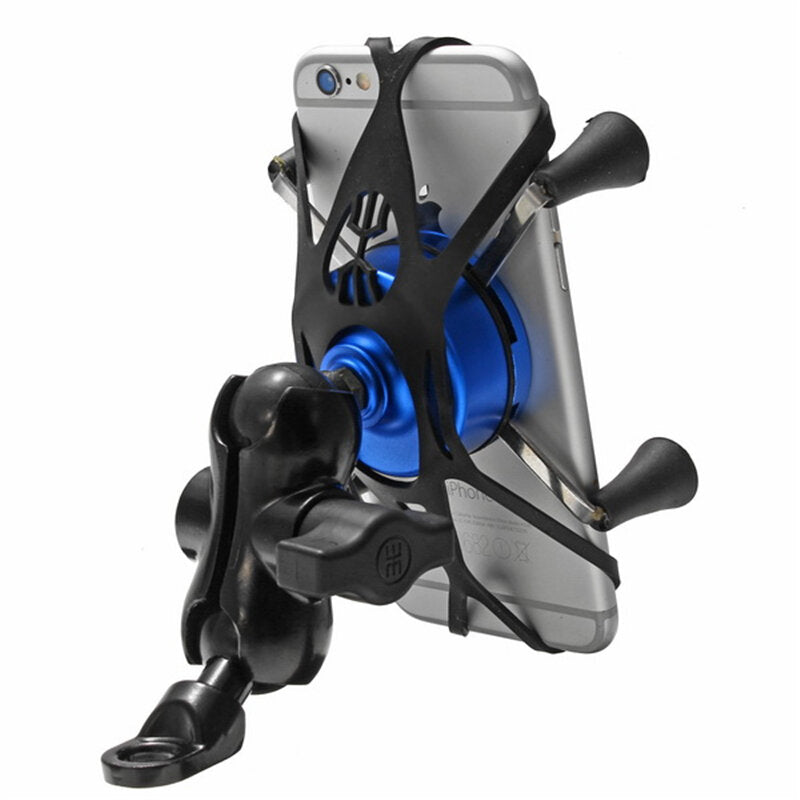Motorcycle Bike Universal Aluminum Alloy Handlebar Mirror Mobile Phone Holder