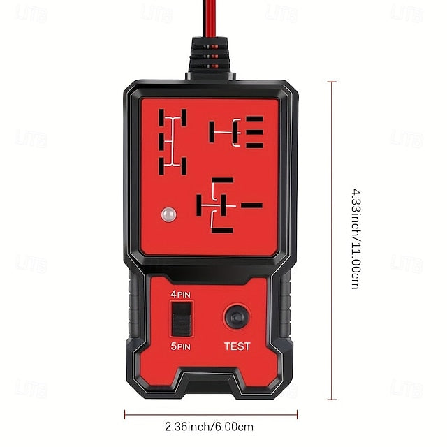 12V Automobile Relay Tester Electronic Generator Diagnostic Tool Universal Check Analyzer