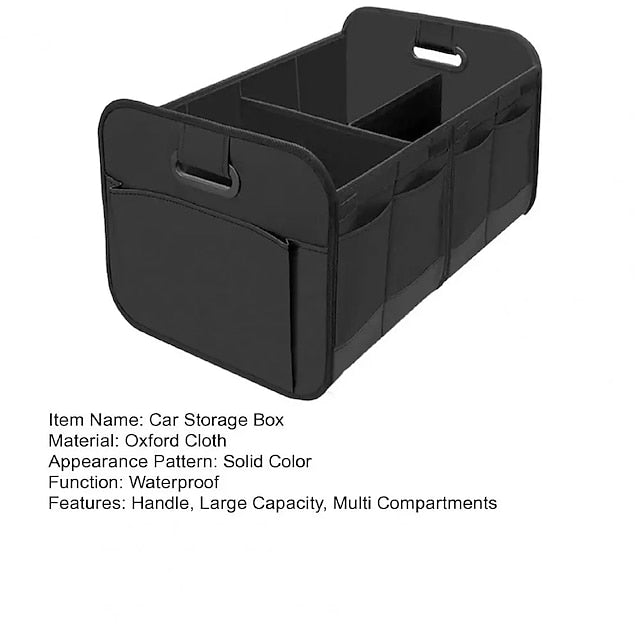 Car Trunk Collapsible Multi-Compartment Foldable Waterproof Organizers