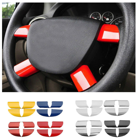 Car Stainless Steel Steering Wheel Cover Sequins 3D Three-Dimensional Stickers