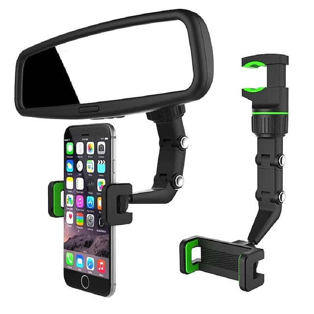 Car Rearview Phone Holder Universal 360 Degrees Rotating Mount Holder