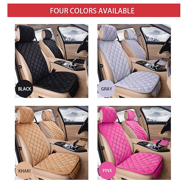 3 Pcs/set Car Seat Cover Set Universal Plush Seat Cushion Protector Mat