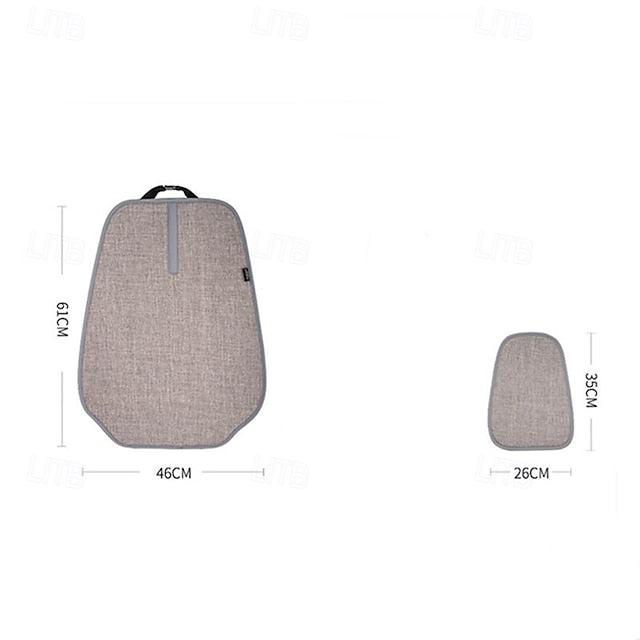 Car Universal Linen Breathable All-Season Fabric Backrest Headrest Seat Cushion Set