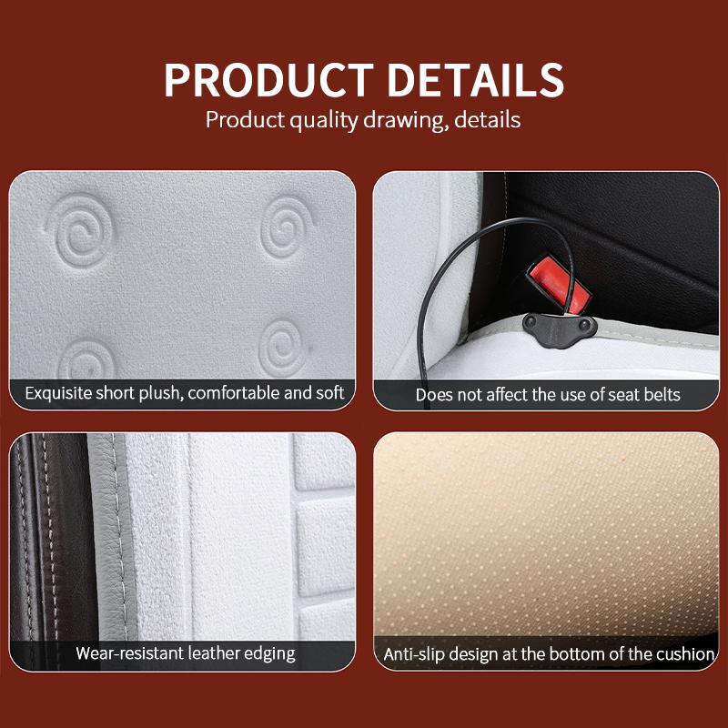 Car Heated Seat Covers Fast Heating Winter Warm Seat 12V/24V