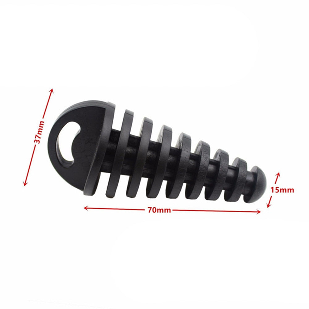 Motorcycle Exhaust Pipe Motocross Tailpipe PVC Air-bleeder Plug Exhaust Silencer