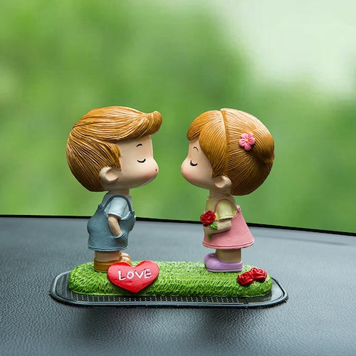 Cartoon Cute Lovers Automobile Decoration