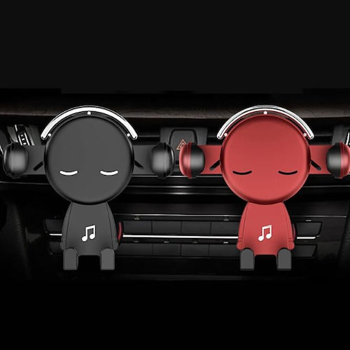 Cartoon Music Modeling Air Outlet Car Mobile Phone Holder