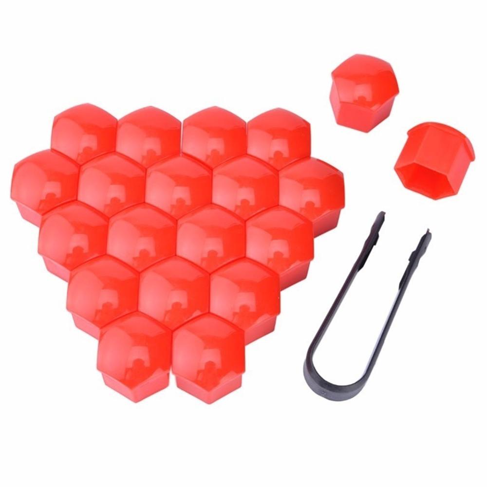 Cars Tyre Screw Cap Decorative Wheel Nut Bolt Styling Dust Proof Protector 20pcs