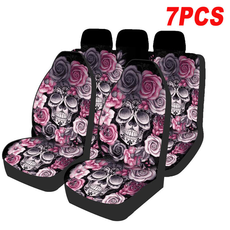 1/2/7PCS Universal Front Car Seat Cushion Cover