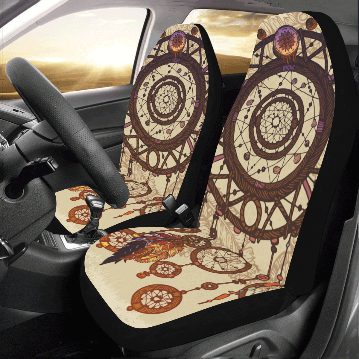 Car Seat Cushions Protector Front Seat Covers 2 Pcs