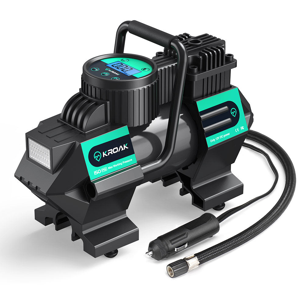 Car Cable DC 12V Inflatable Pump Compressor 150PSI 110W 5M Tools ...