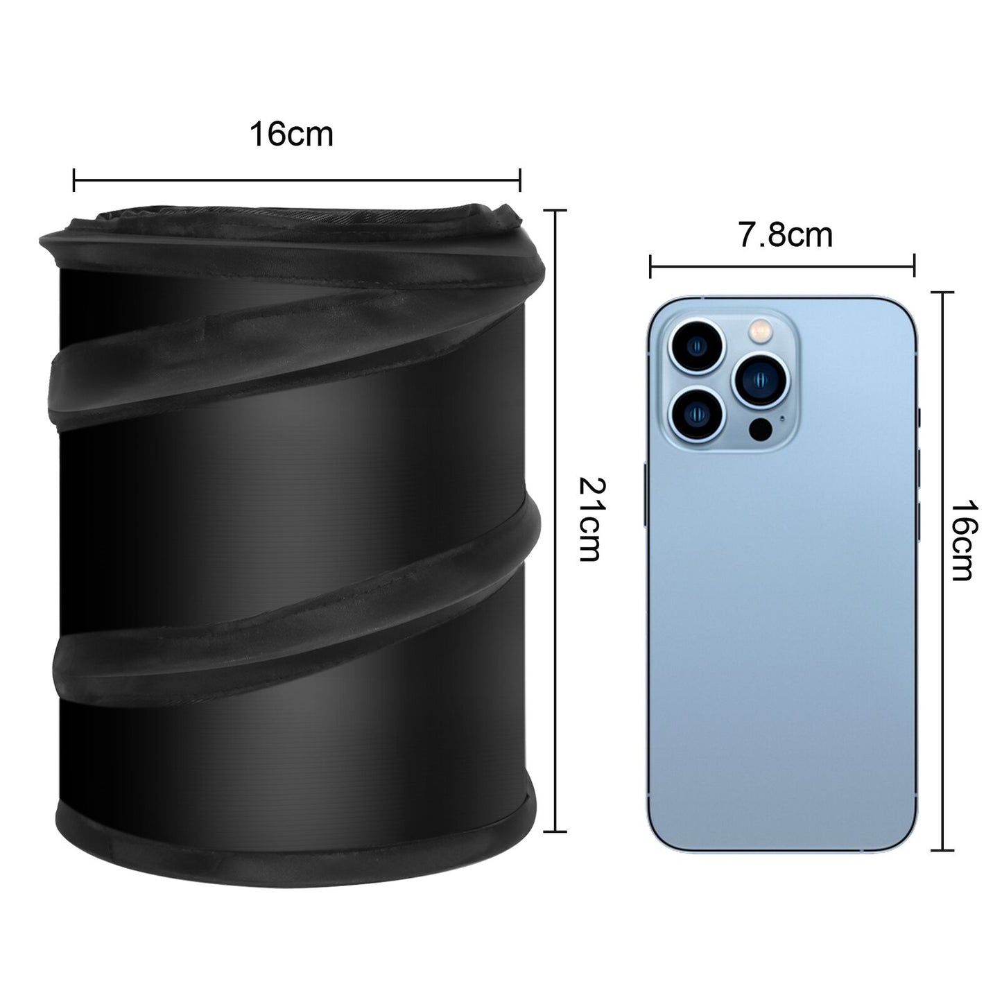 Car Trash Can Pop Up Trash Bag Traveling Portable Garbage Bin Organizer 2 Packs