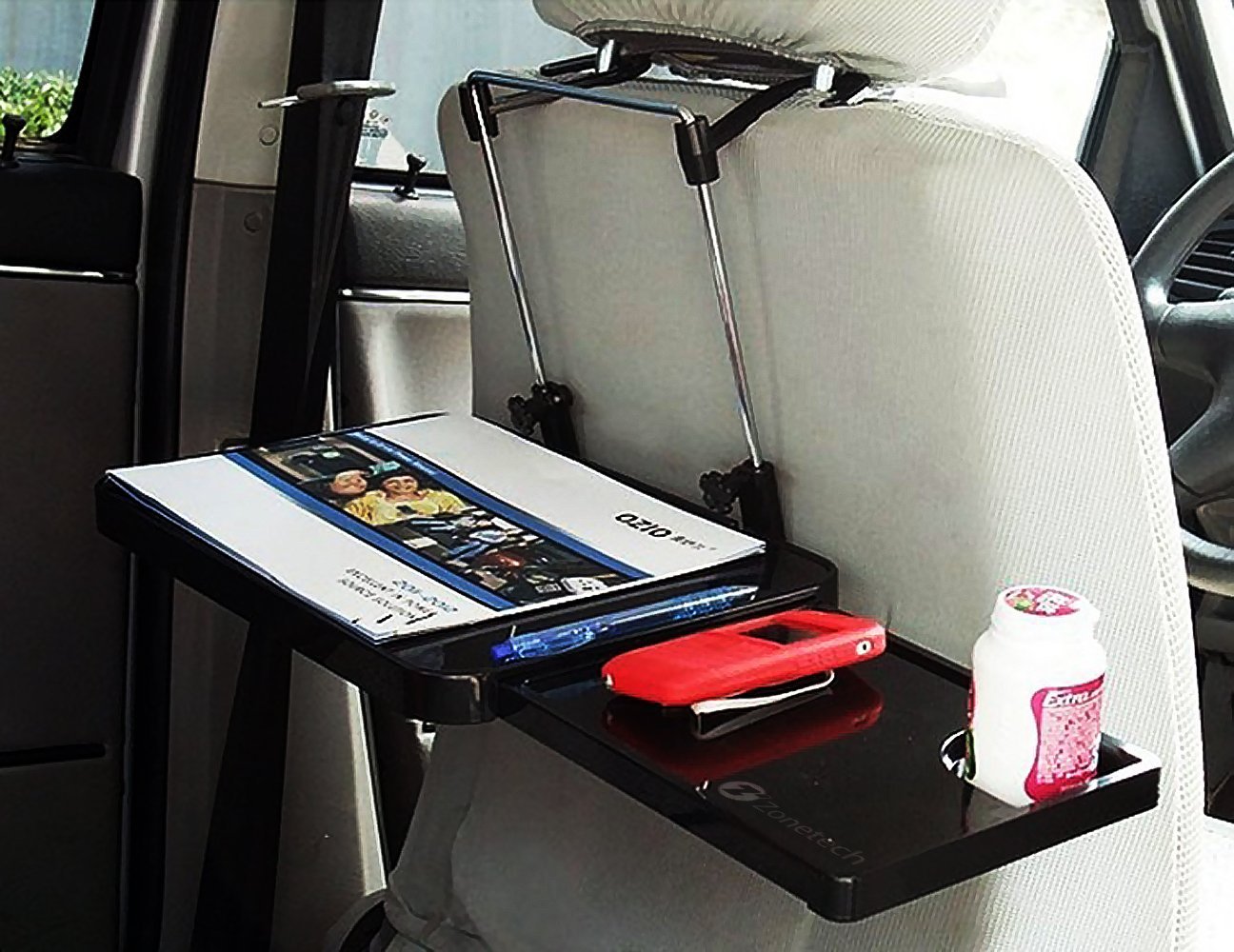Multi-Functional Portable Car Table Portable Mount Eating Desk Oraganizer