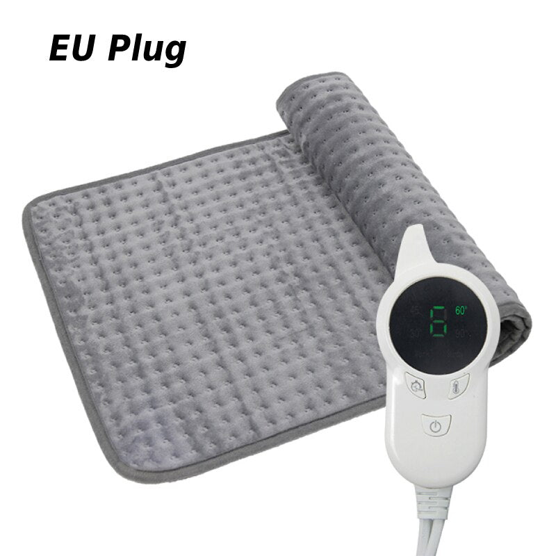 Microplush Electric Gear Blanket Waist Back Pain Relief Winter Warmer Cushion