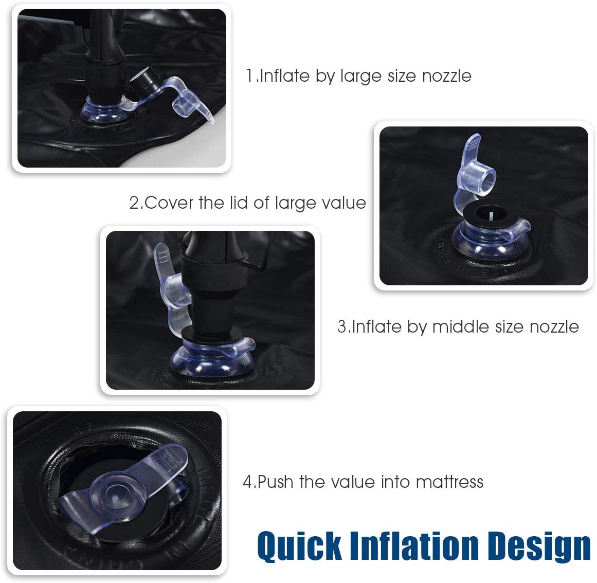 Car SUV Air Mattress Back Seat Inflatable Air Bed With Air Pump for Camping Travel