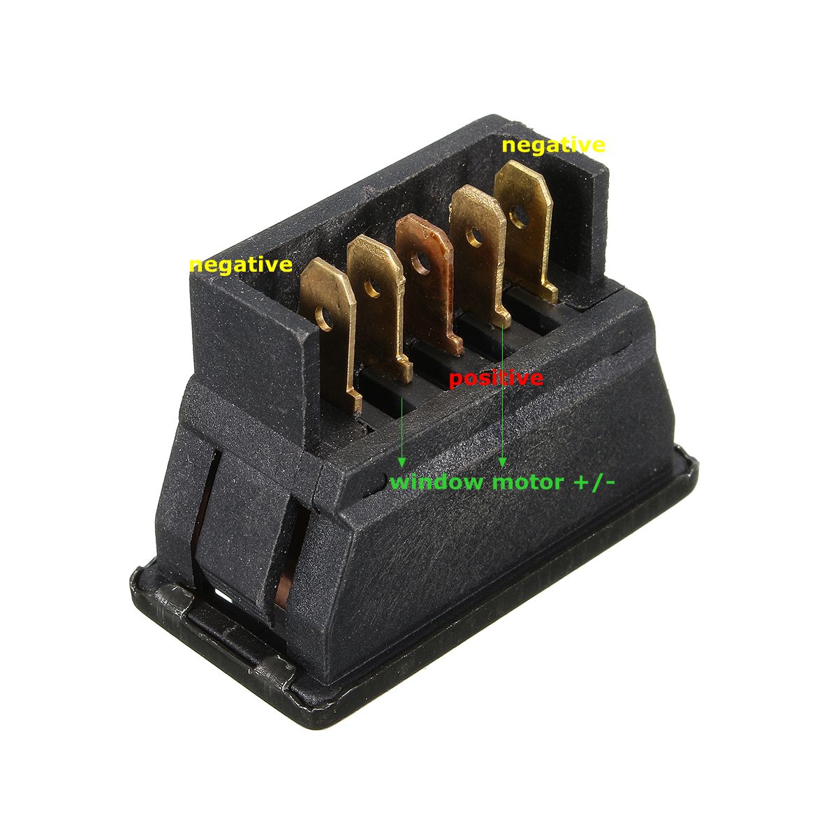 12V 20A 3 in 1 Car 5pins DPDT Botton Momentary Rocker Switch