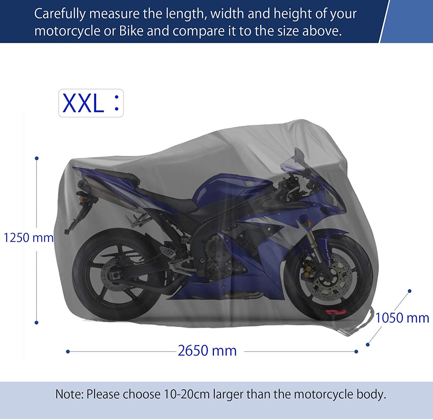 Motorcycle Cover Waterproof All Weather Protection
