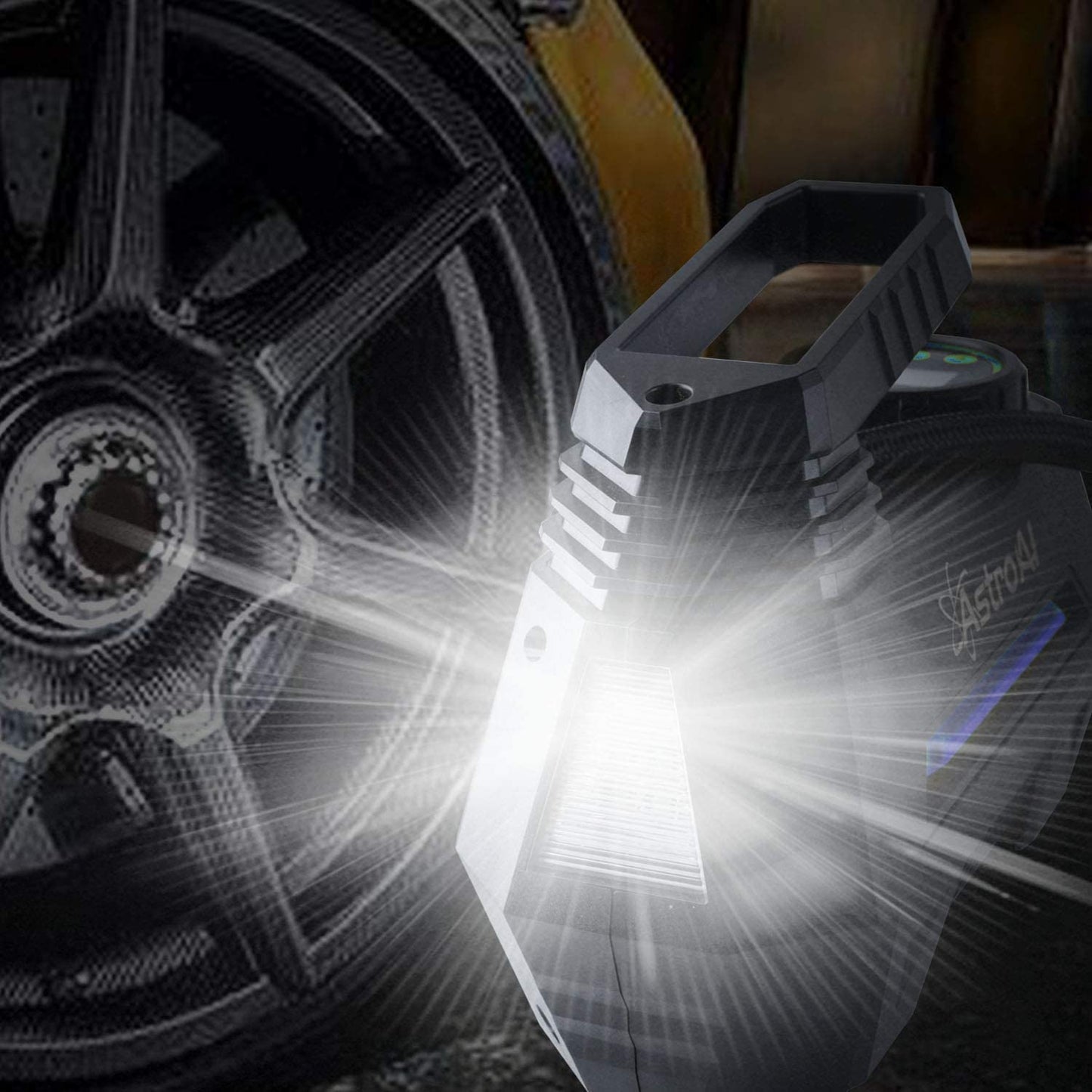 Air Compressor Tire Inflator Portable 12V DC Pump Digital Pressure Gauge Tools