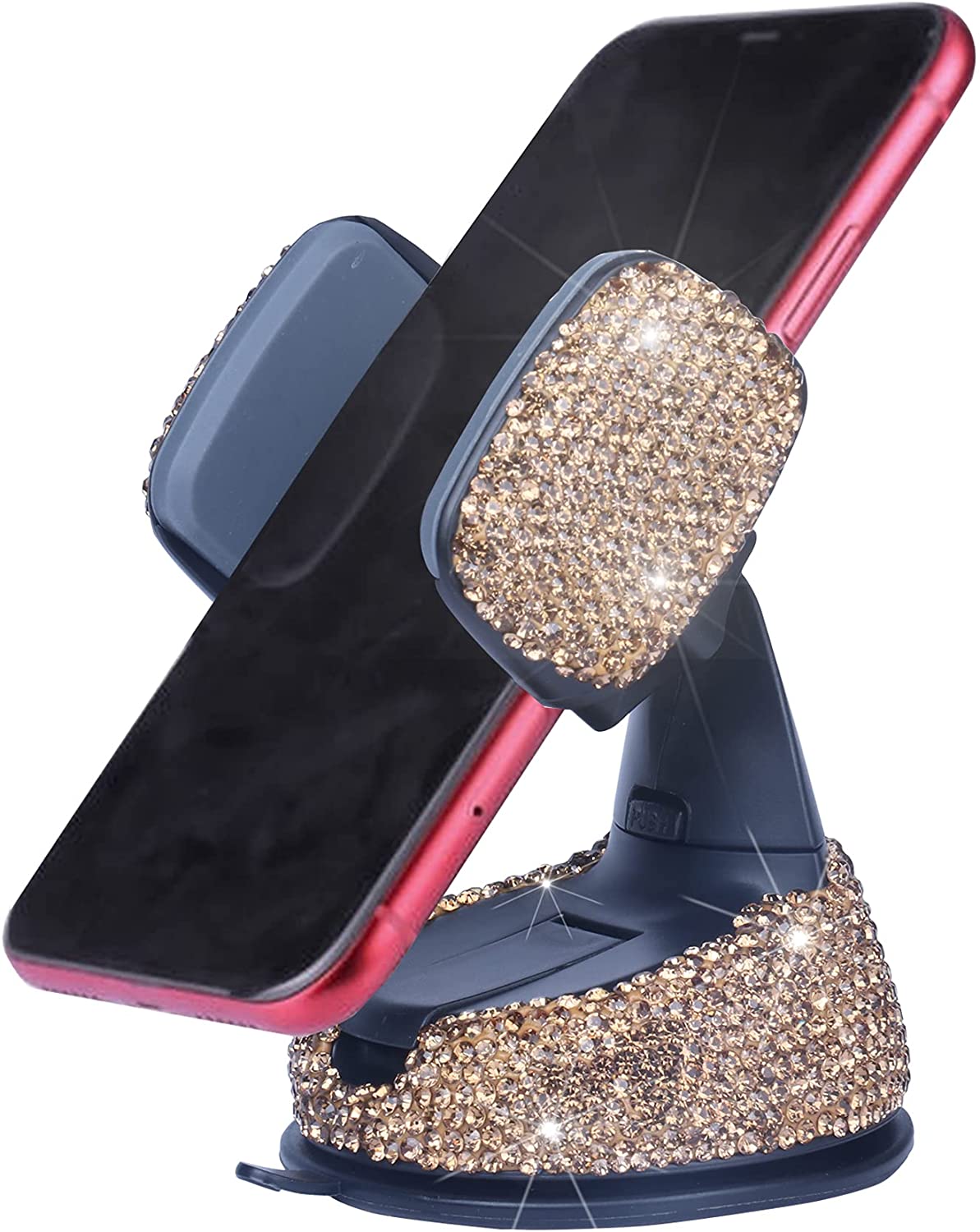 Universal Bling Cell Phone Holder 360°Adjustable Air Vent Crystal