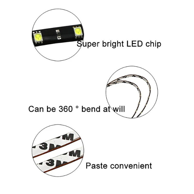 LED Atmosphere Strip For Car Motorcycle Decorative Lights