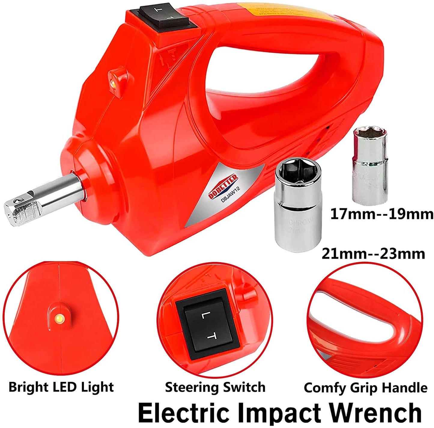 Car Jack 5 Ton 12V Hydraulic Floor Lift Electric Impact Wrench Tools