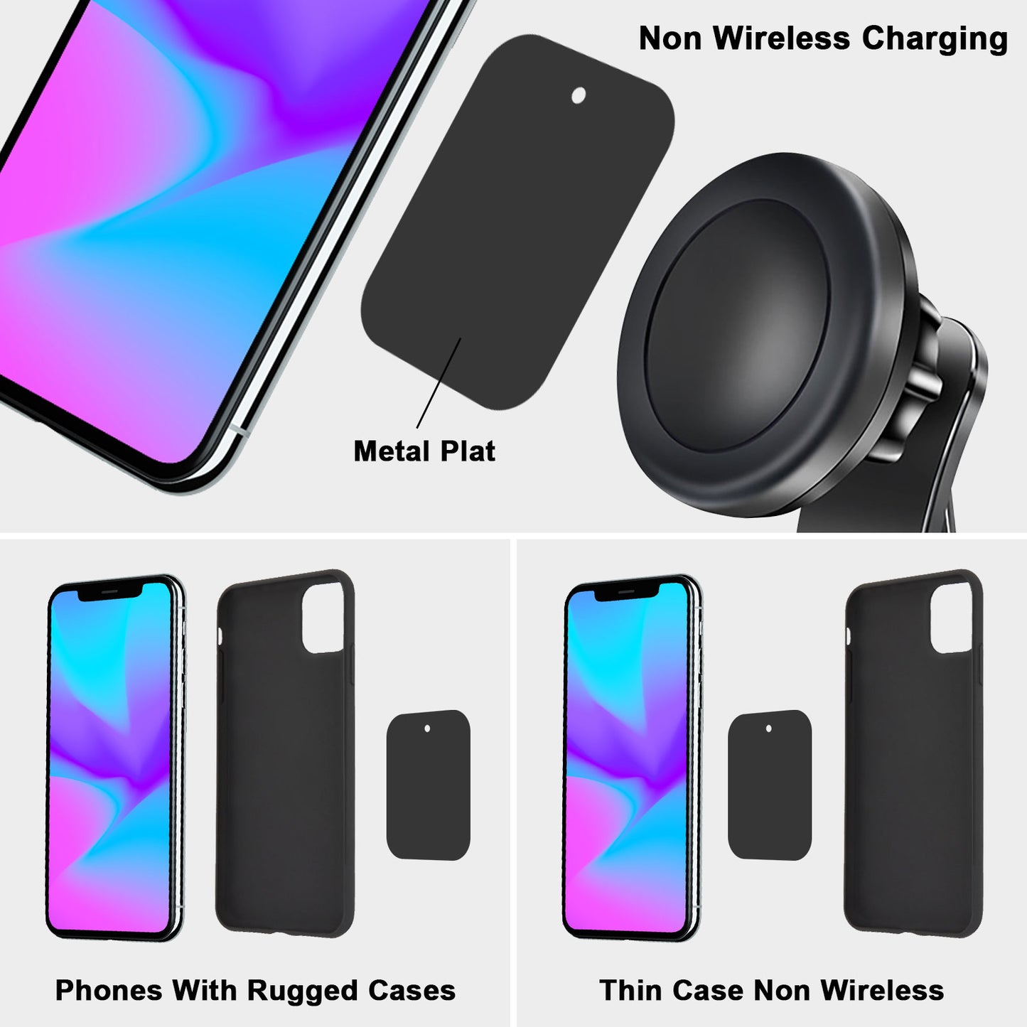 Car Dashboard Windshield Suction Cup Hands Free Phone Holder Mount