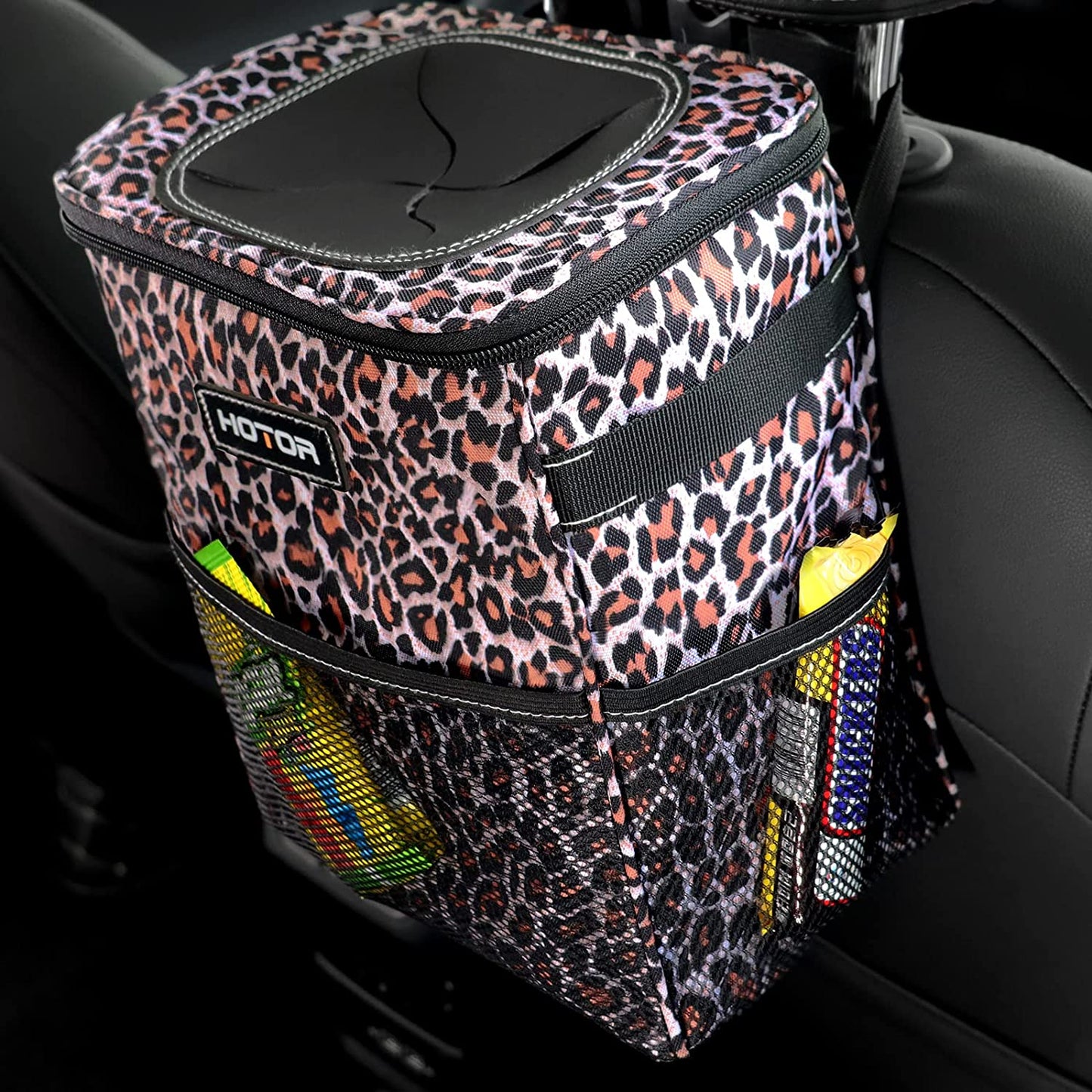 Car Trash Can Multifunctional Organizer Storage Trash Bin
