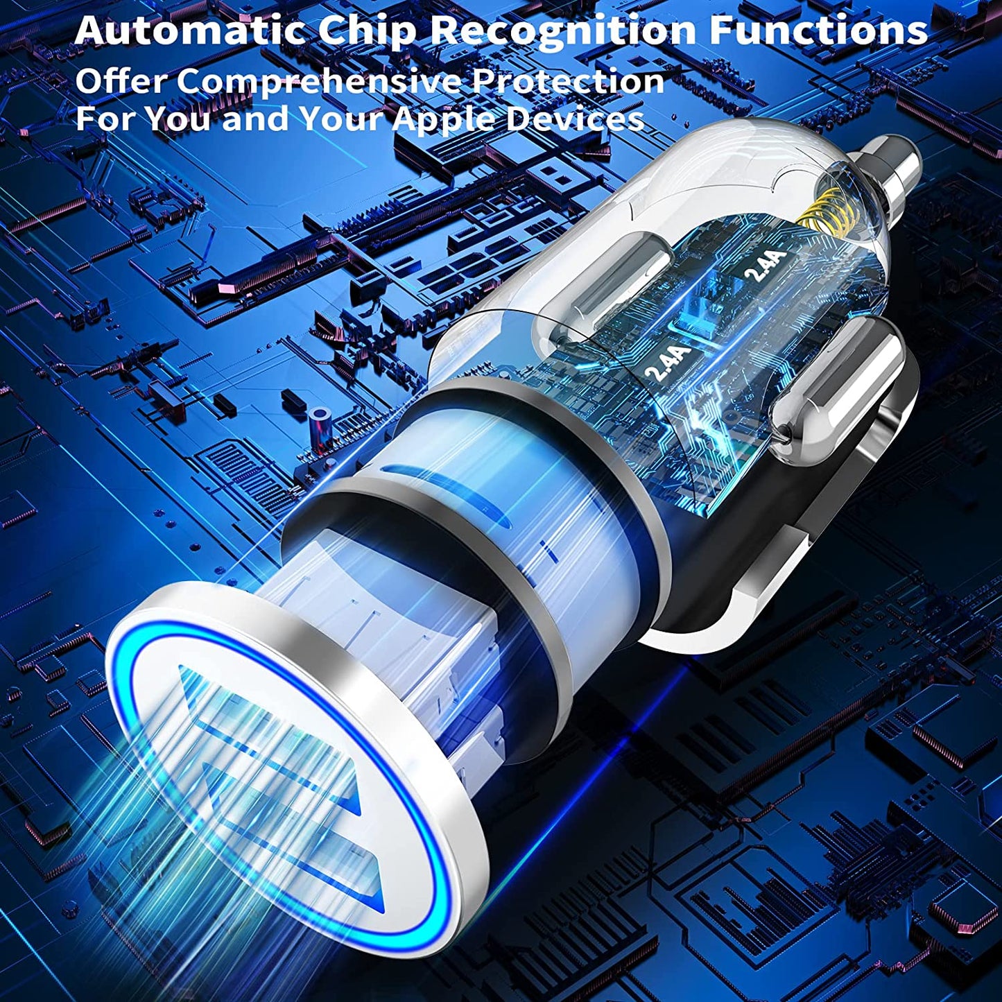 iPhone Fast Phone Charger 4.8A Dual USB Power