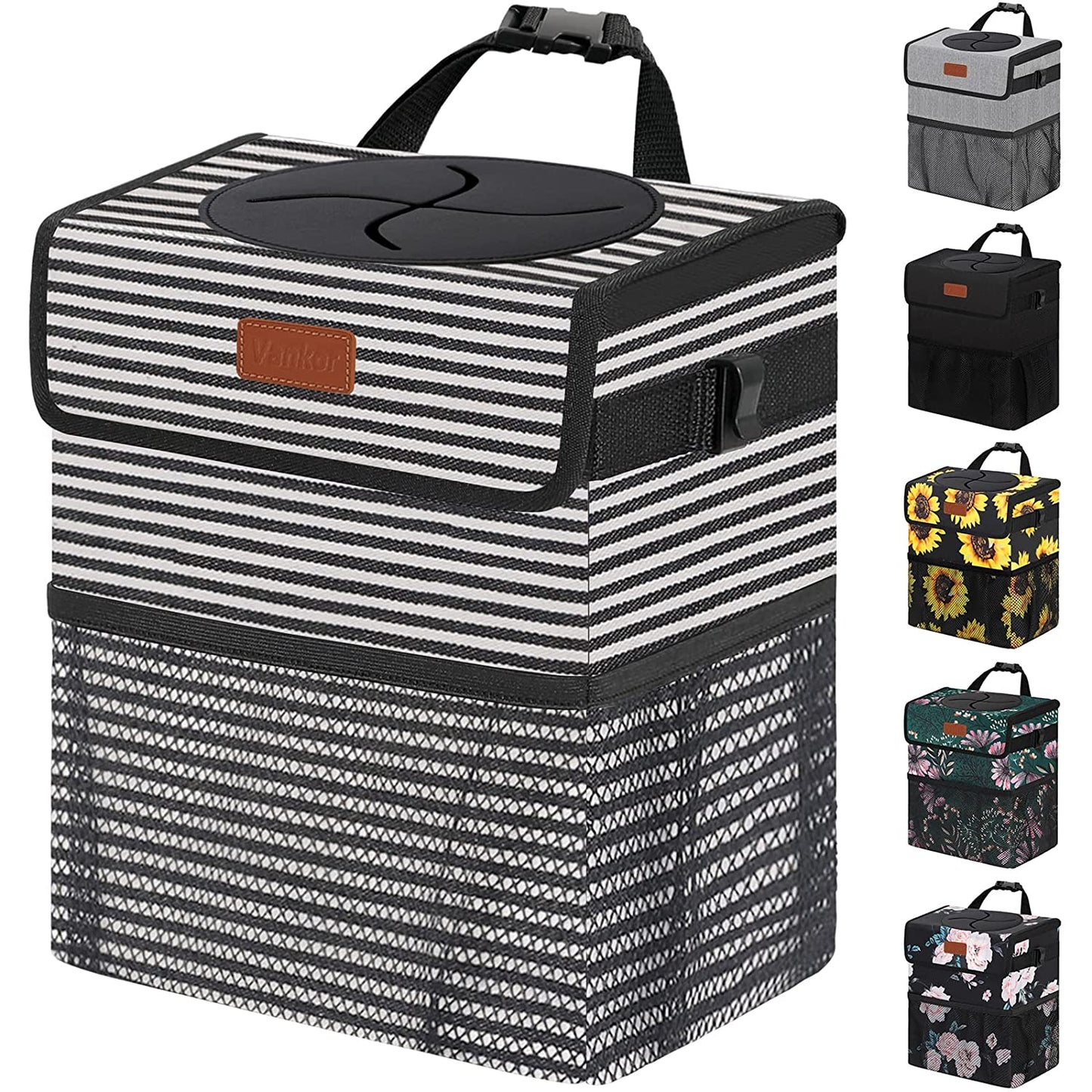 Car Trash Bag Bin Hanging Waterproof Storage