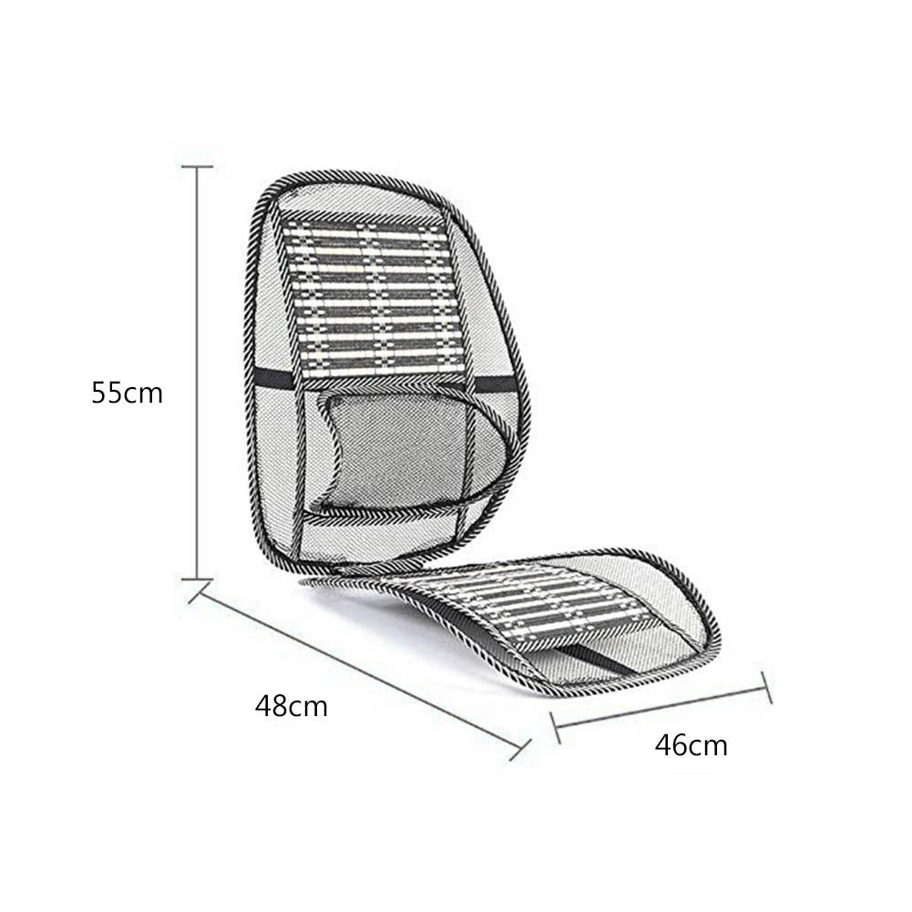 Car Summer Breathable Waist Massage Cooling Mat Seat Cushion