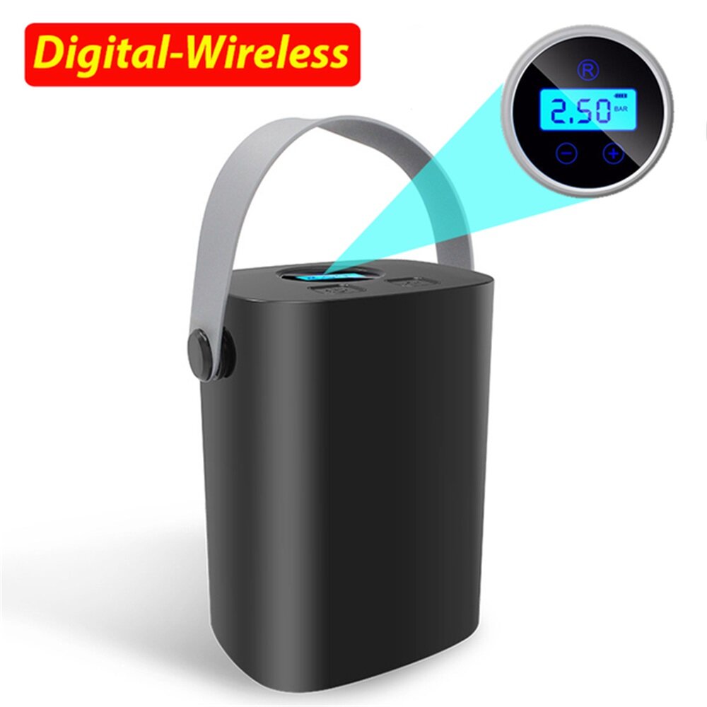 Car Air Compressor Rechargeable Wireless Tire Electric 12v