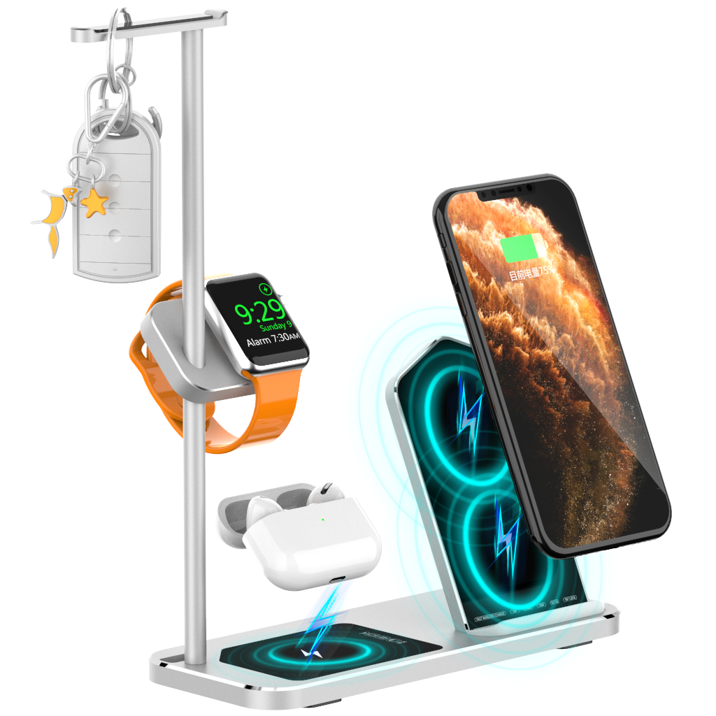 Wireless Charging Station 4 in 1 Wireless Charger For Iphone Apple