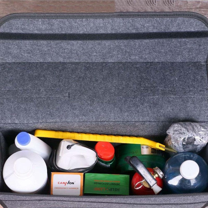 Car Organizer Storage Bag Container Fireproof Stowing Tidying Holder Multi-Pocket