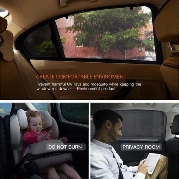 Car Window Sun Shade Curtain Universal Car Window Shade Protects