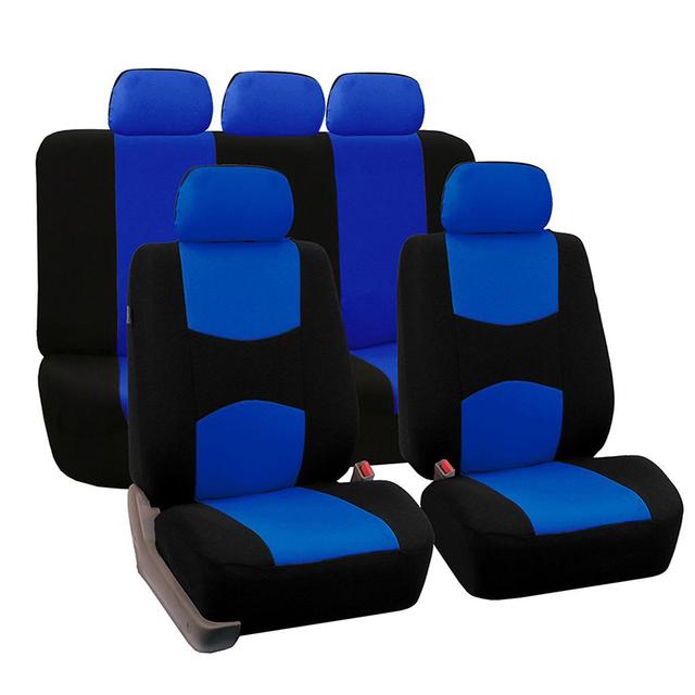 Universal Fit Car Seat Cover Suitable Most Protectors with Tire Track 9 Pcs
