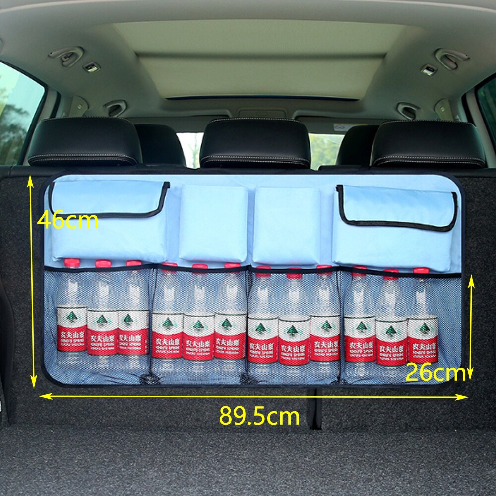 Car Rear Seat Back Storage Bag Multi Hanging Pocket Trunk Organizer